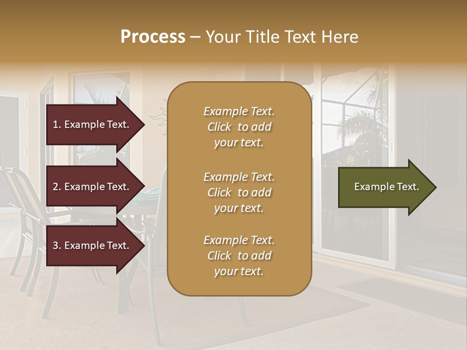 Outdoor Dining Area PowerPoint Template