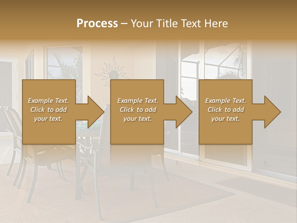 Outdoor Dining Area PowerPoint Template