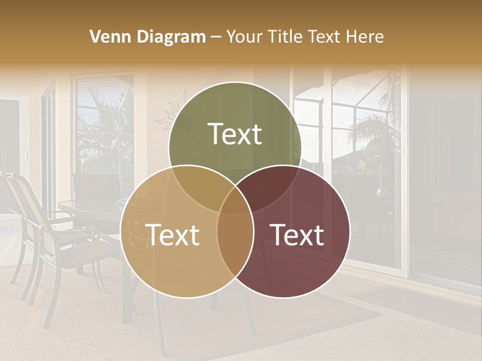 Outdoor Dining Area PowerPoint Template