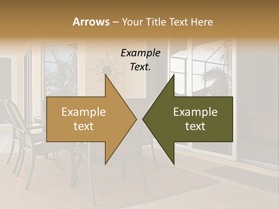 Outdoor Dining Area PowerPoint Template