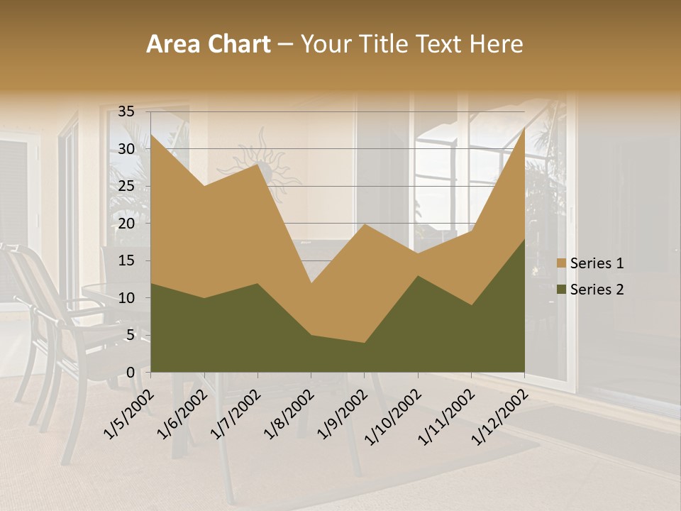 Outdoor Dining Area PowerPoint Template