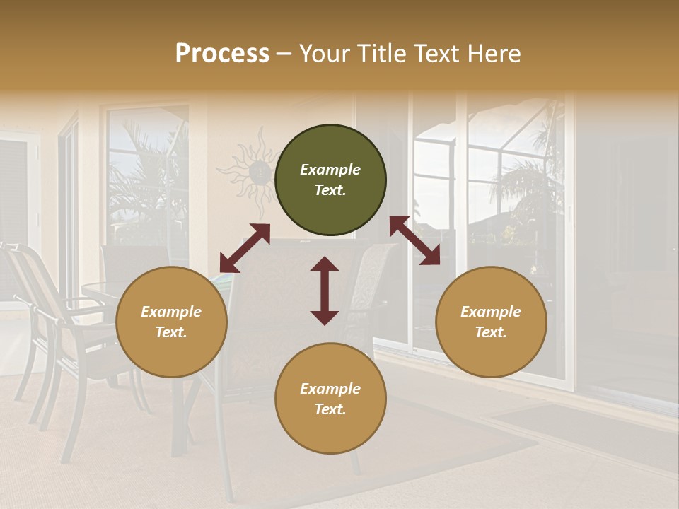 Outdoor Dining Area PowerPoint Template