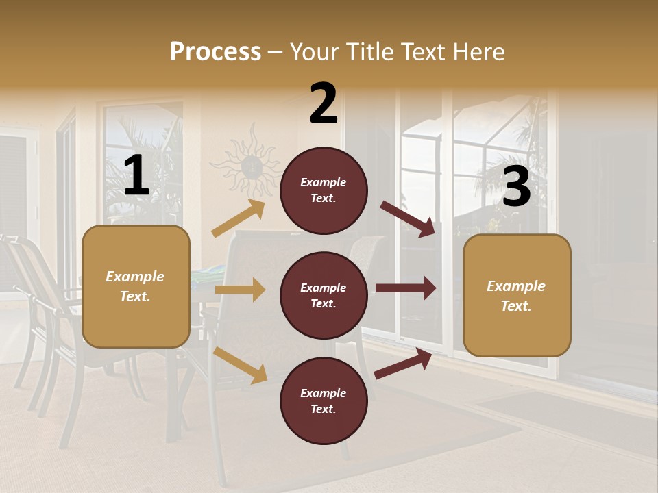 Outdoor Dining Area PowerPoint Template