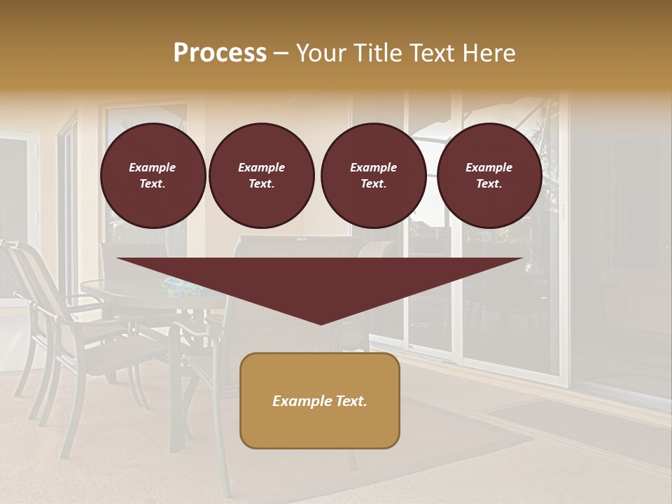 Outdoor Dining Area PowerPoint Template