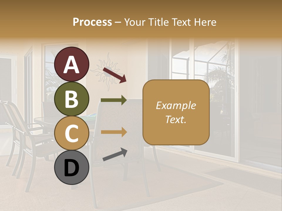 Outdoor Dining Area PowerPoint Template