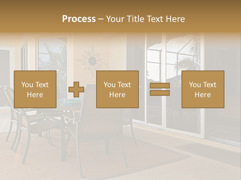 Outdoor Dining Area PowerPoint Template