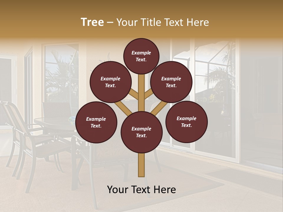 Outdoor Dining Area PowerPoint Template