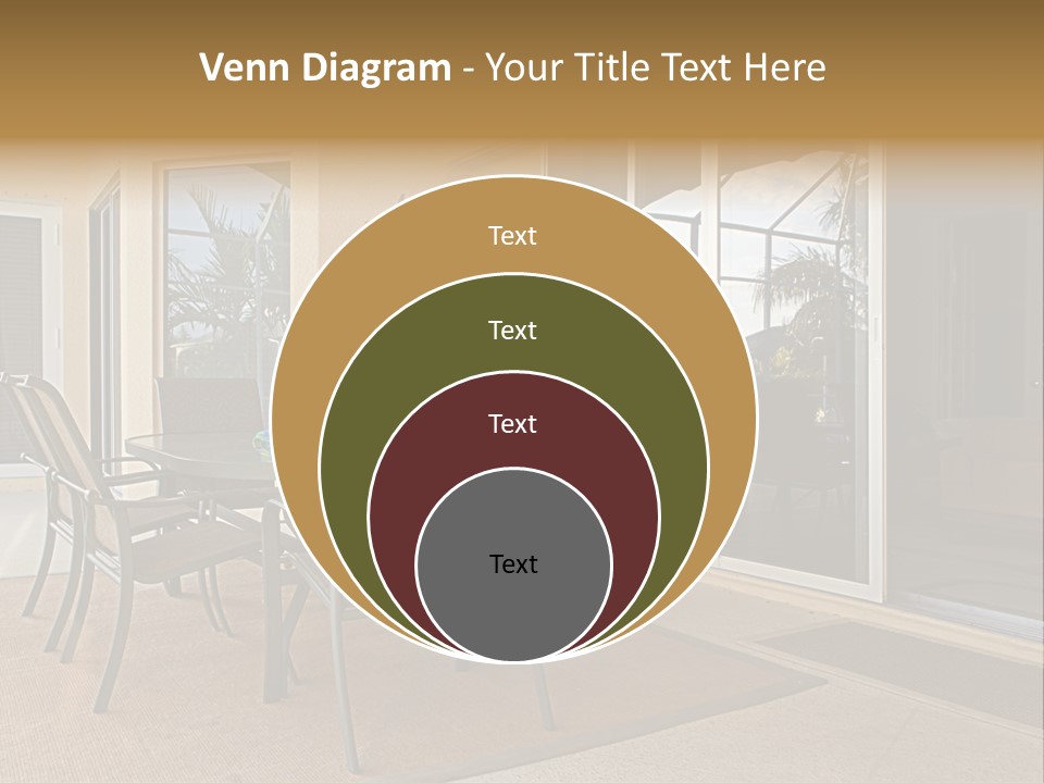 Outdoor Dining Area PowerPoint Template