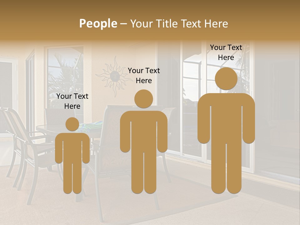 Outdoor Dining Area PowerPoint Template