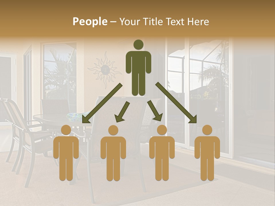 Outdoor Dining Area PowerPoint Template