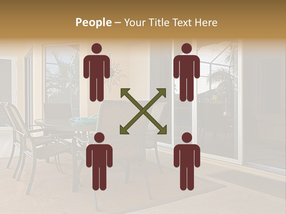 Outdoor Dining Area PowerPoint Template