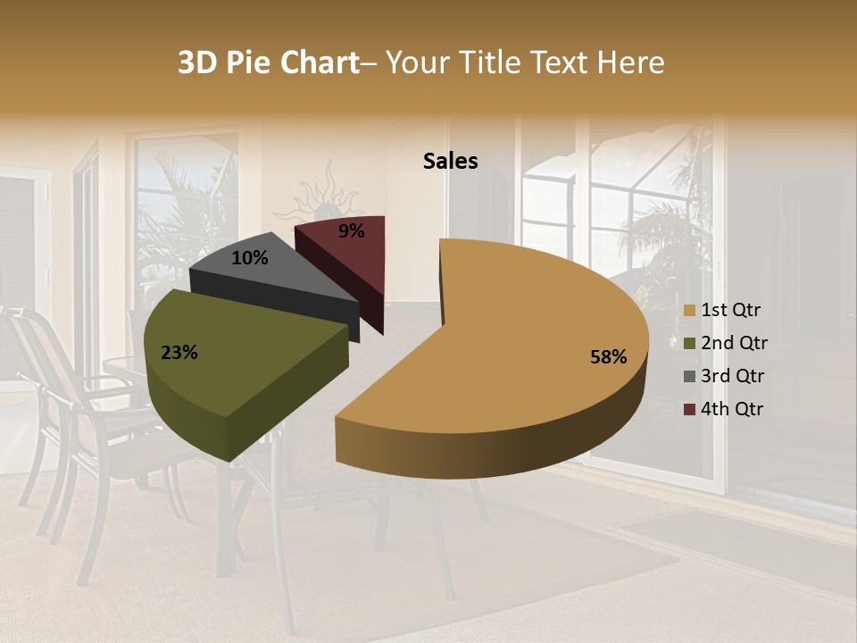 Outdoor Dining Area PowerPoint Template