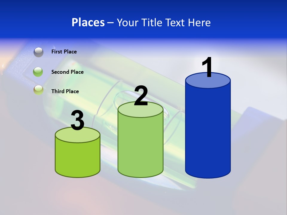 Level Tube Closeup PowerPoint Template