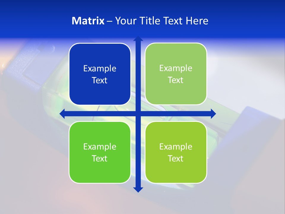 Level Tube Closeup PowerPoint Template