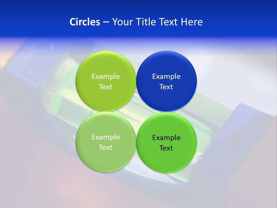 Level Tube Closeup PowerPoint Template