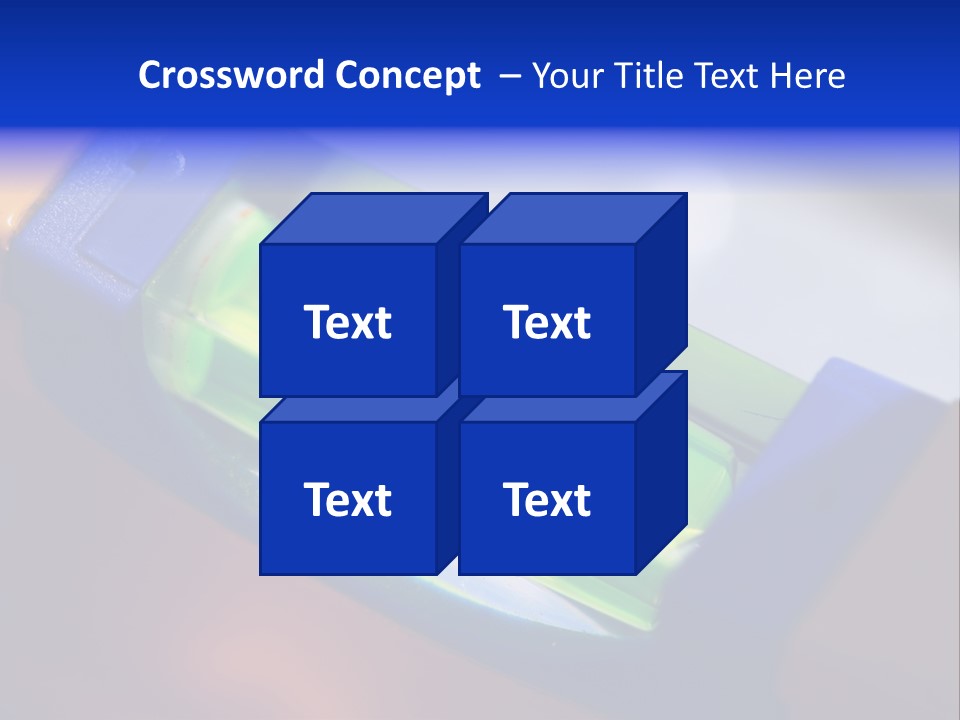 Level Tube Closeup PowerPoint Template
