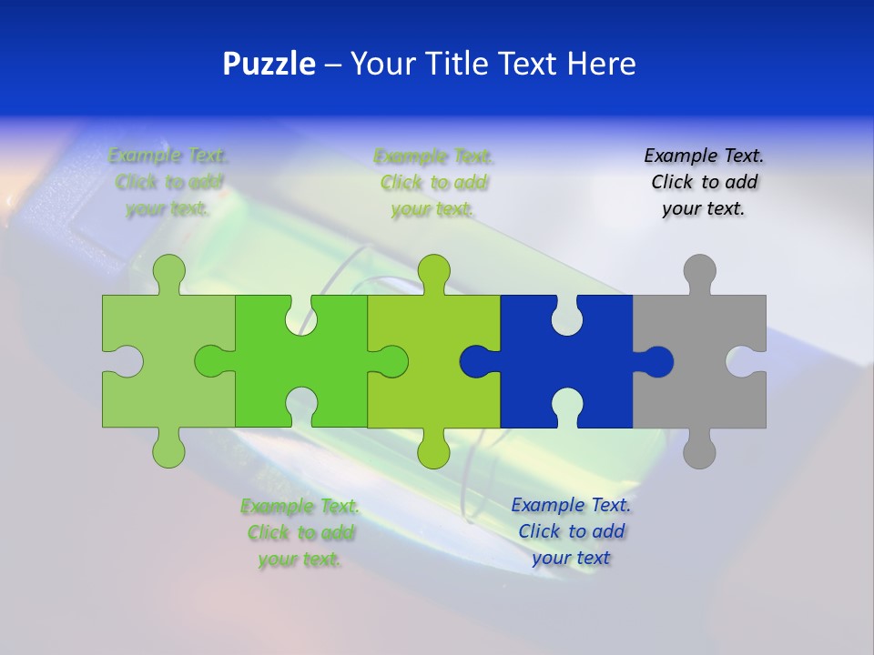 Level Tube Closeup PowerPoint Template