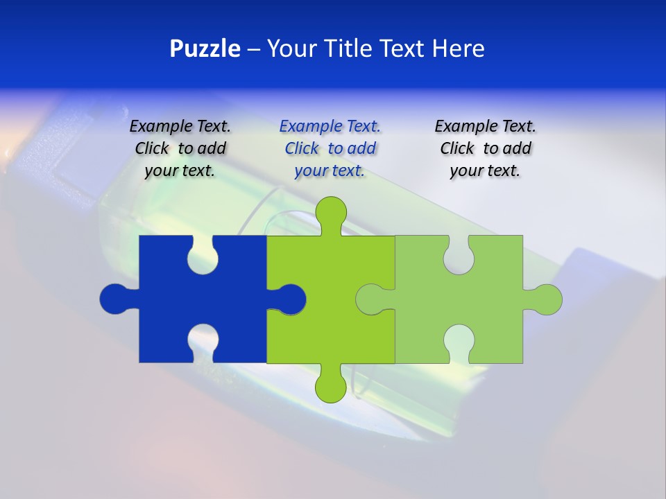 Level Tube Closeup PowerPoint Template