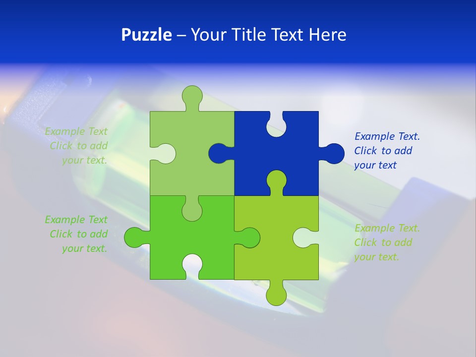Level Tube Closeup PowerPoint Template