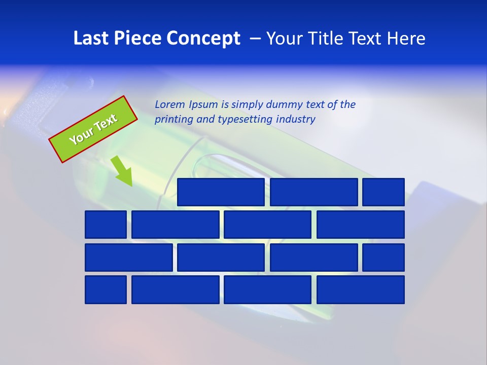 Level Tube Closeup PowerPoint Template