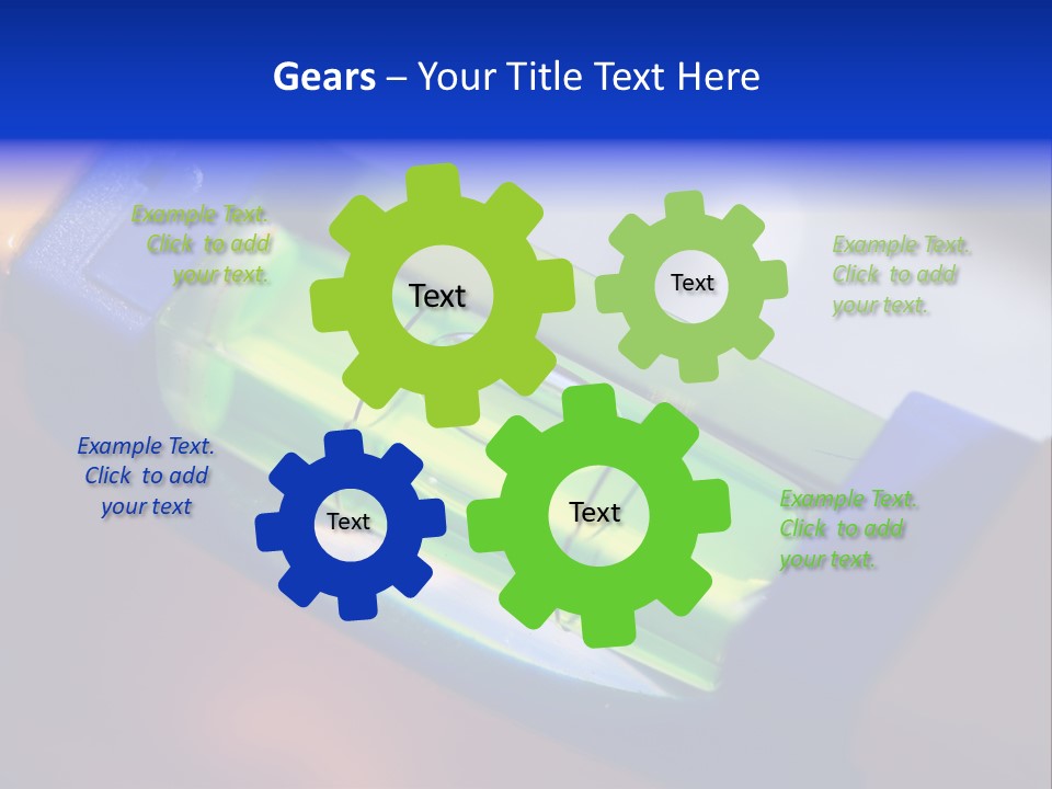Level Tube Closeup PowerPoint Template