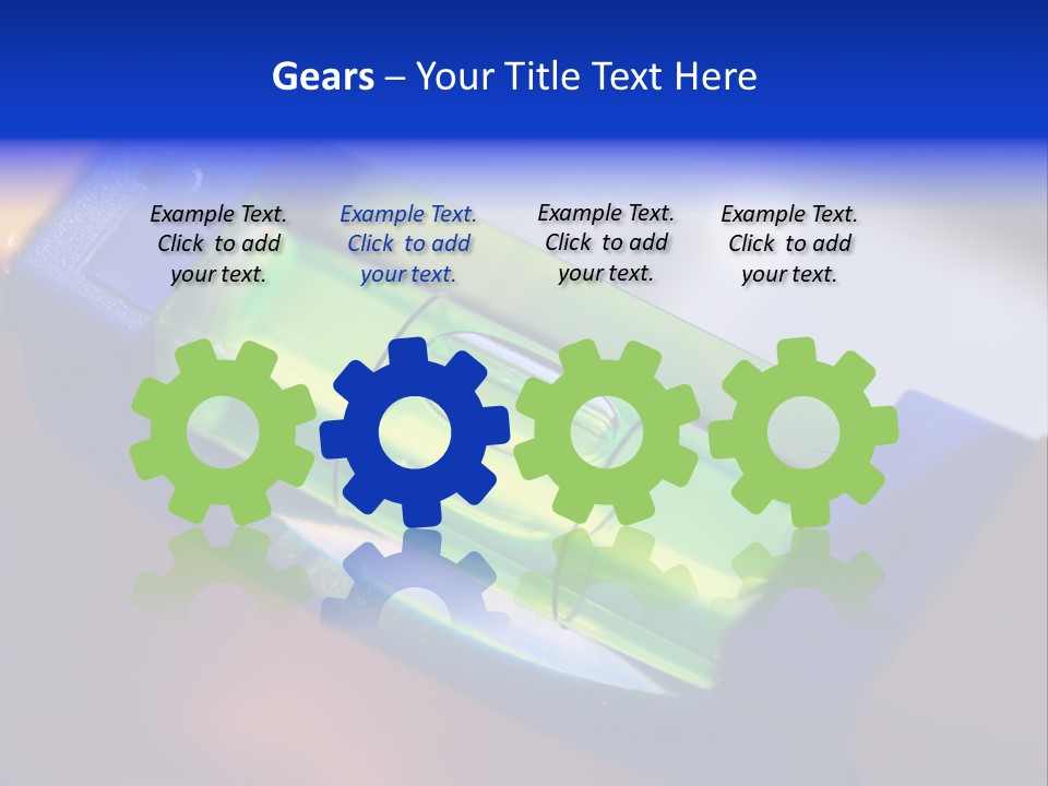 Level Tube Closeup PowerPoint Template