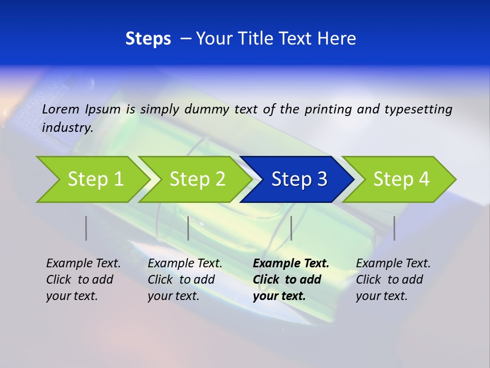 Level Tube Closeup PowerPoint Template
