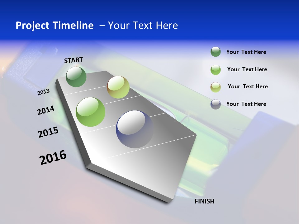 Level Tube Closeup PowerPoint Template