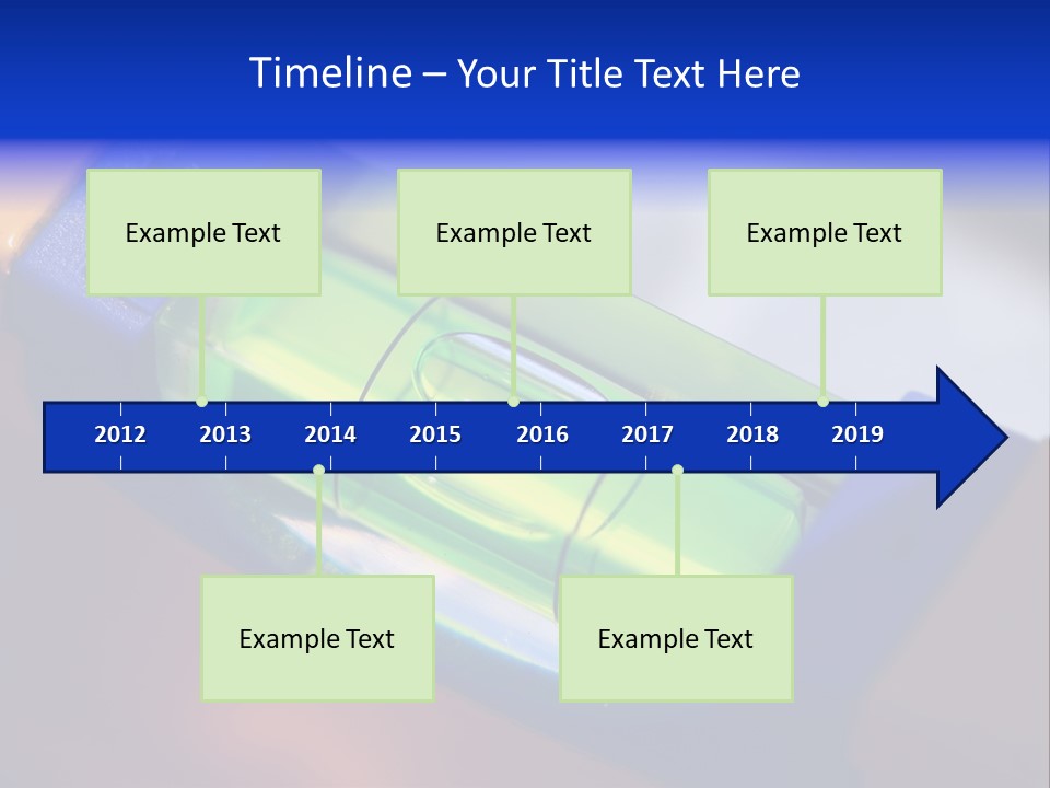 Level Tube Closeup PowerPoint Template