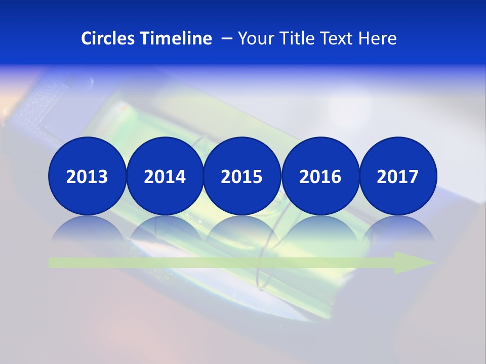 Level Tube Closeup PowerPoint Template