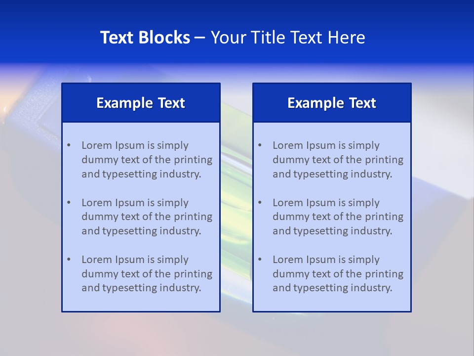 Level Tube Closeup PowerPoint Template