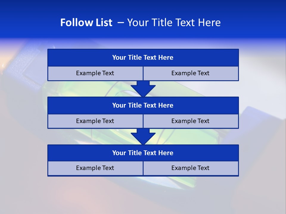 Level Tube Closeup PowerPoint Template