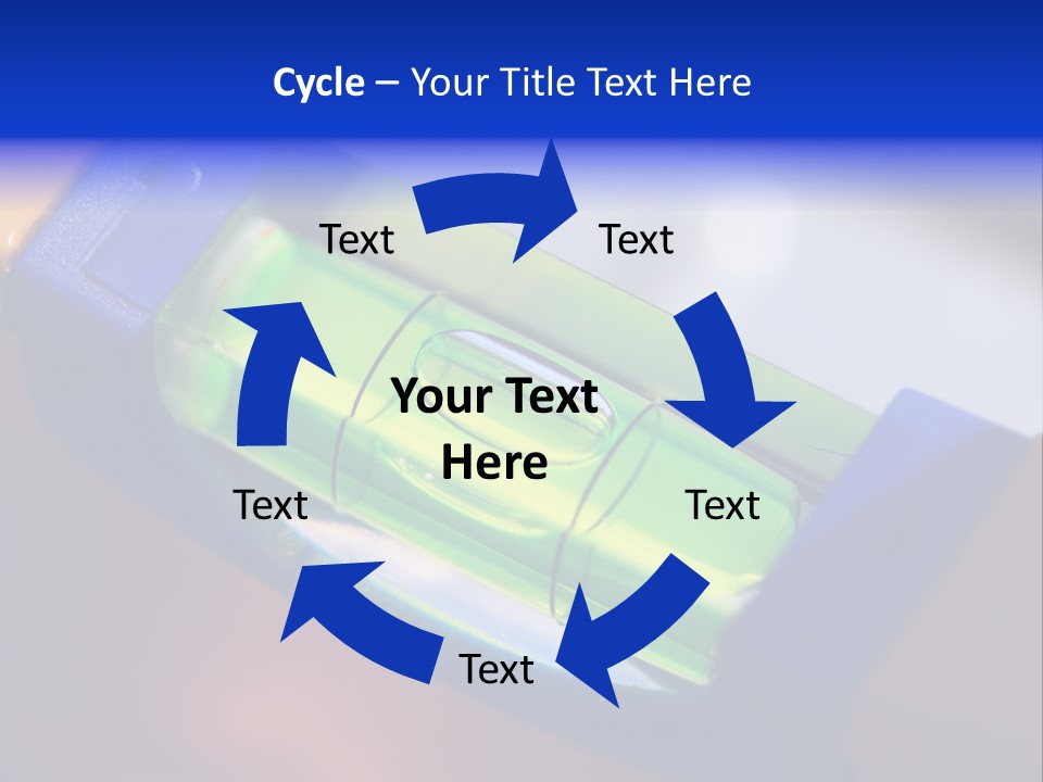 Level Tube Closeup PowerPoint Template