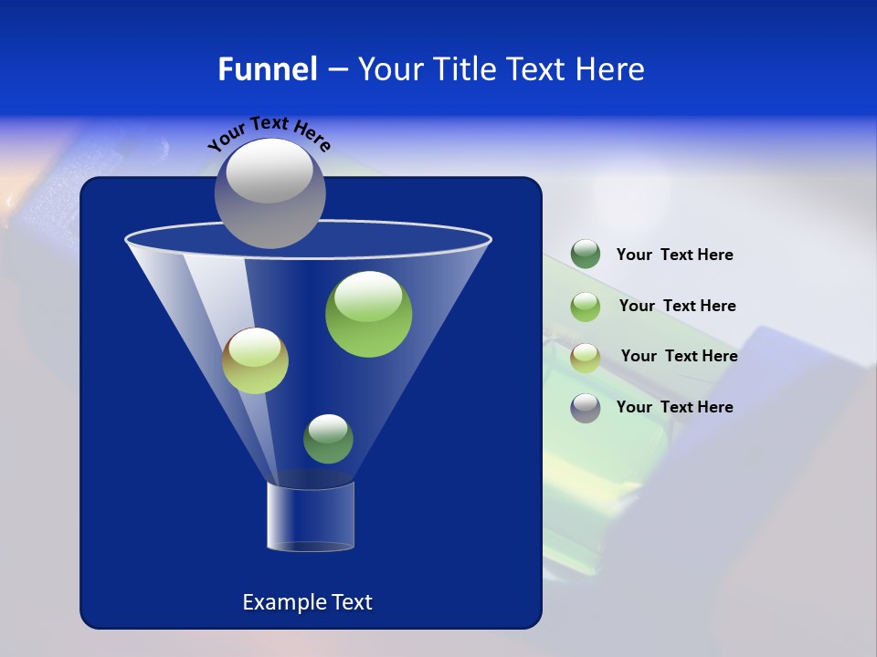 Level Tube Closeup PowerPoint Template