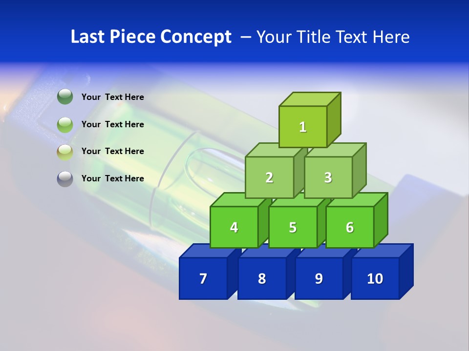 Level Tube Closeup PowerPoint Template