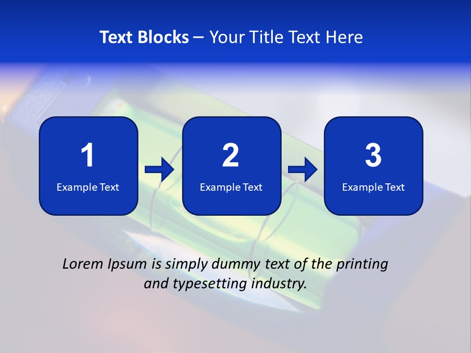 Level Tube Closeup PowerPoint Template