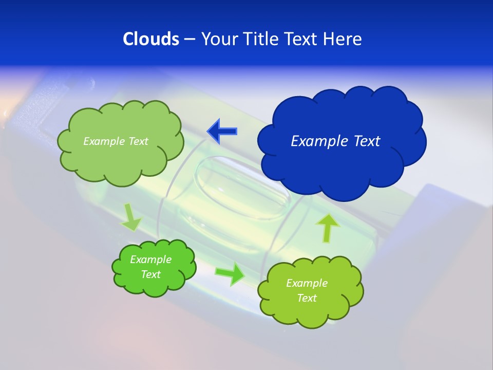Level Tube Closeup PowerPoint Template