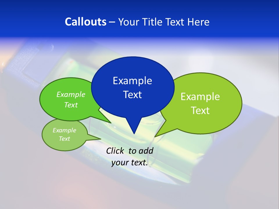 Level Tube Closeup PowerPoint Template