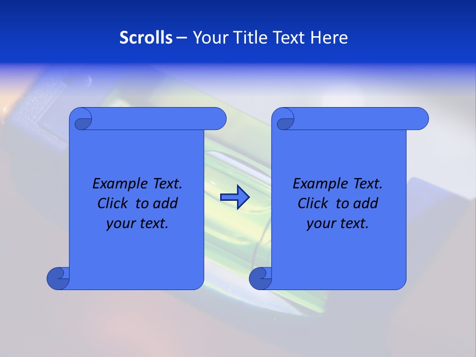 Level Tube Closeup PowerPoint Template