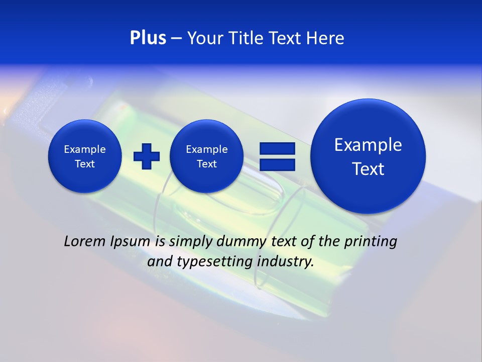 Level Tube Closeup PowerPoint Template