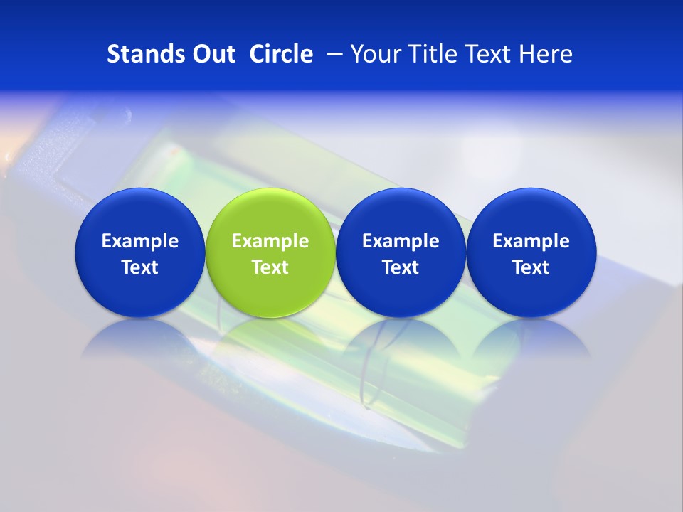 Level Tube Closeup PowerPoint Template