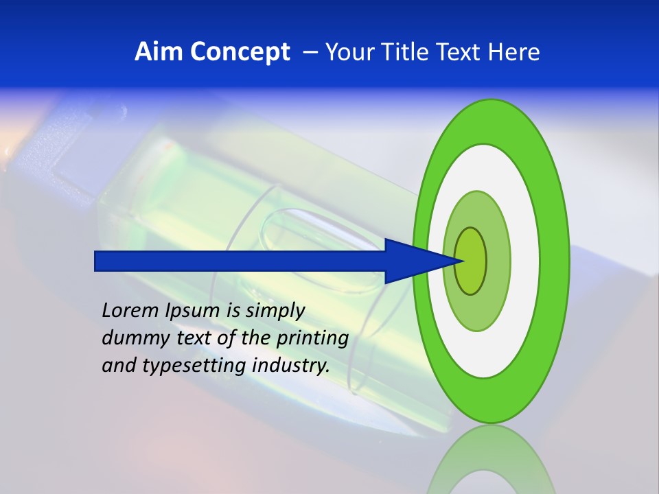 Level Tube Closeup PowerPoint Template