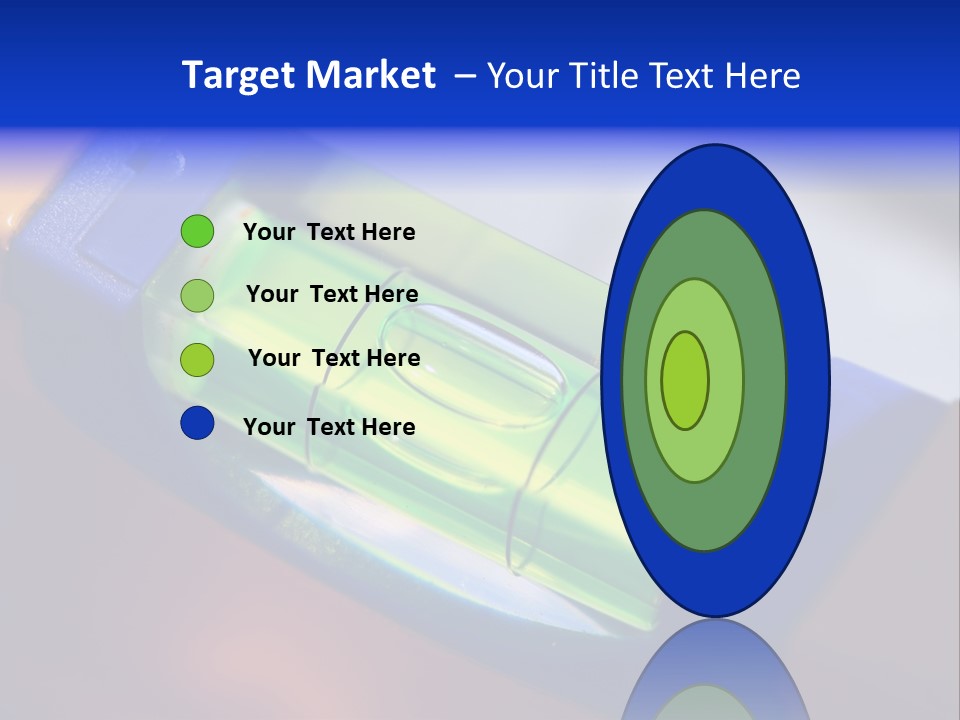 Level Tube Closeup PowerPoint Template