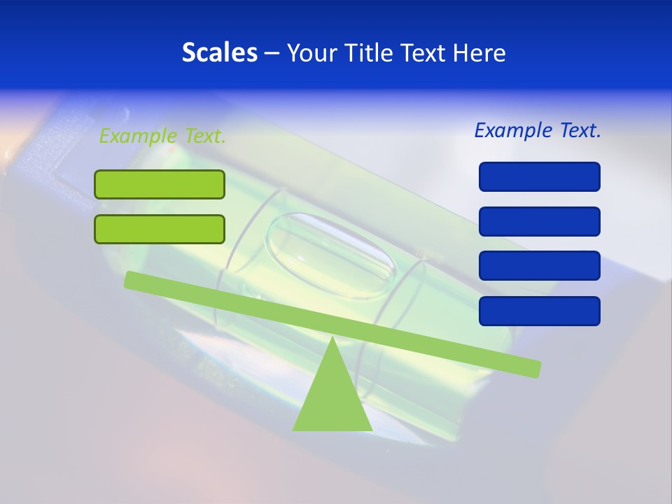 Level Tube Closeup PowerPoint Template