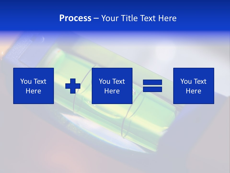 Level Tube Closeup PowerPoint Template