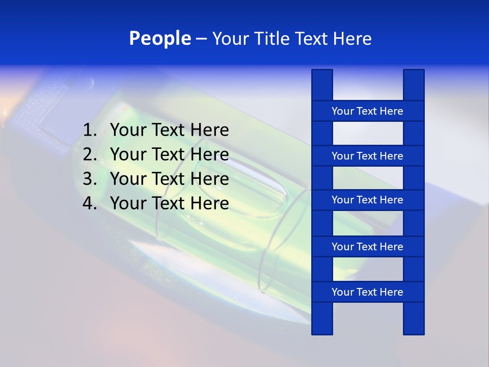 Level Tube Closeup PowerPoint Template