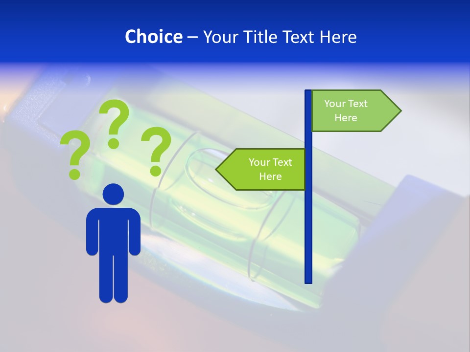 Level Tube Closeup PowerPoint Template