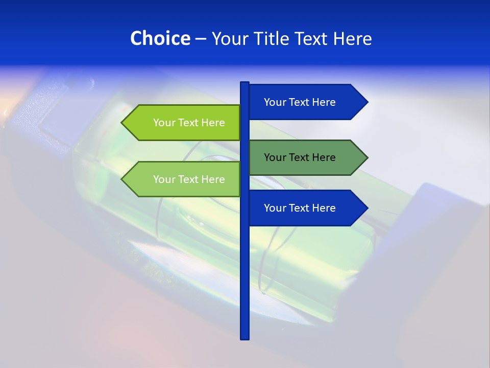 Level Tube Closeup PowerPoint Template