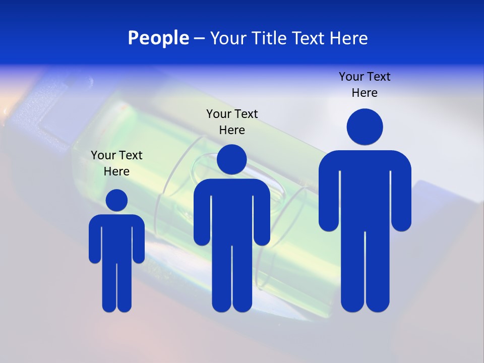 Level Tube Closeup PowerPoint Template