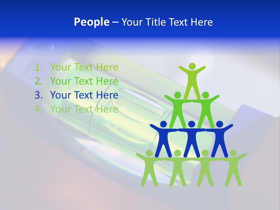 Level Tube Closeup PowerPoint Template
